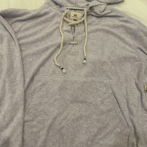 NWOT Surfside Supply Avery Laceup Terry Hoodie Lilac - Size Small